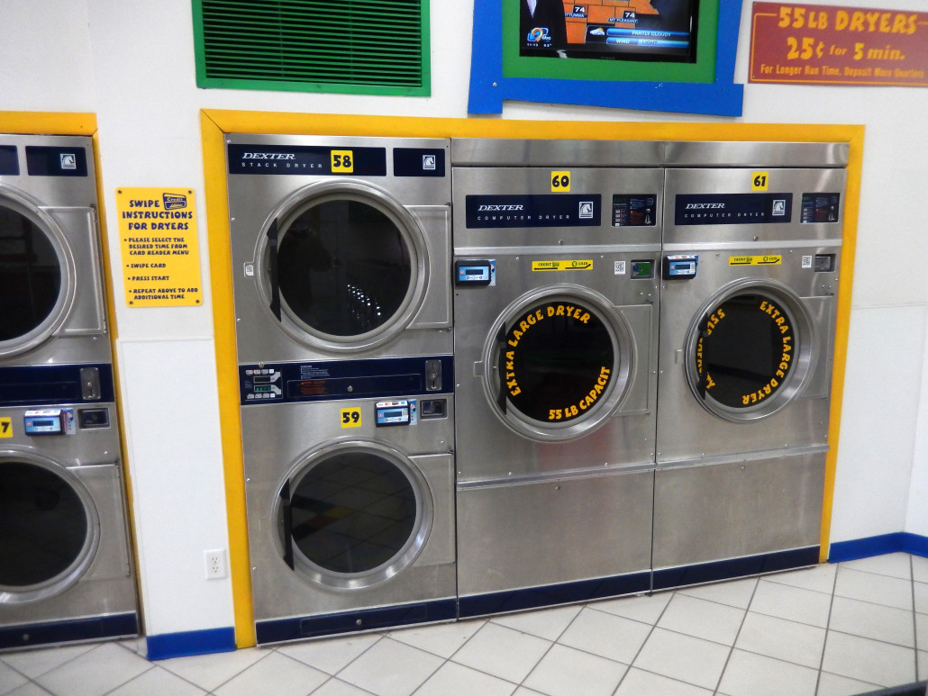 30 lb and 55 lb coin op dryers at Laundromania in North Liberty, Iowa ...