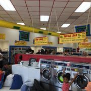 Inside Laundromania durring Free Laundry event sponsored by Laundry Love QC in Davenport, Iowa on June 1st 2016